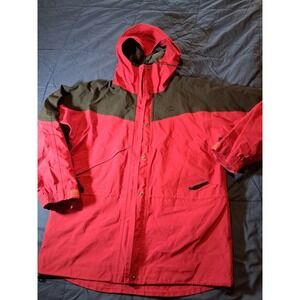 Vintage‎ EMS Eastern Mountain Sports Gore-Tex Red Rain Shell Jacket Womens M